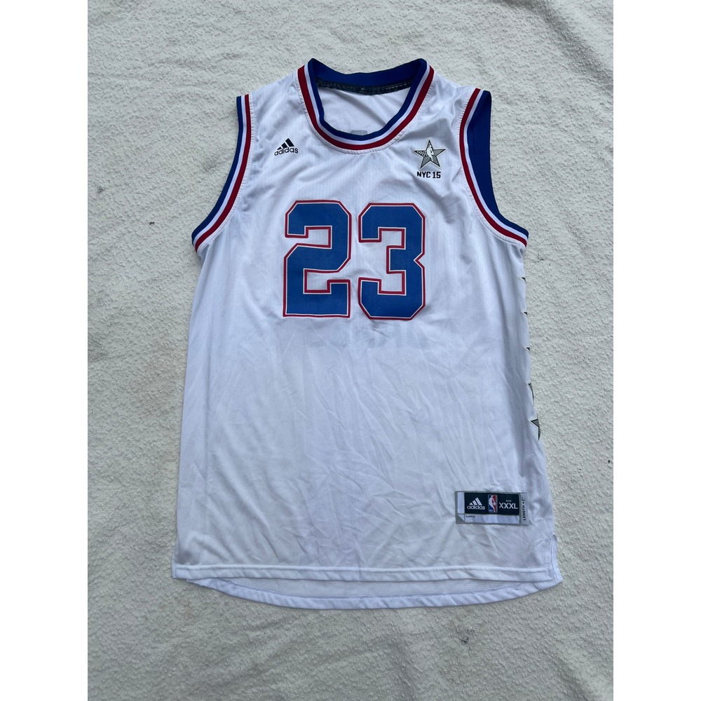Adidas LeBron James 2015 NBA All-Star East Jersey White XXXL NYC 15